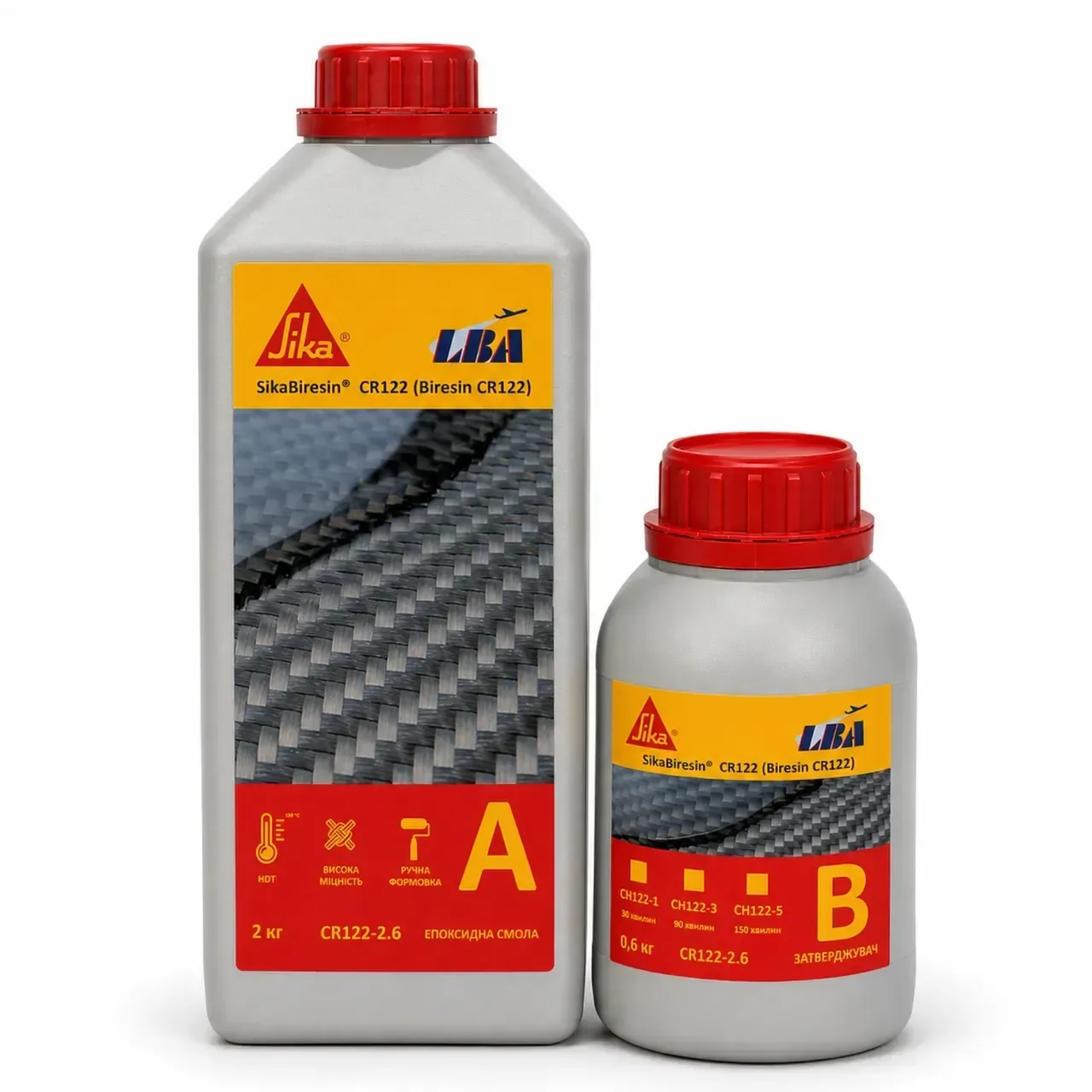 Эпоксидная смола для карбона и композитов 2,6 кг Sika Biresin CR122, комплект (смола + отвердитель) аналог LARIT MGS LR-285 2,6 кг