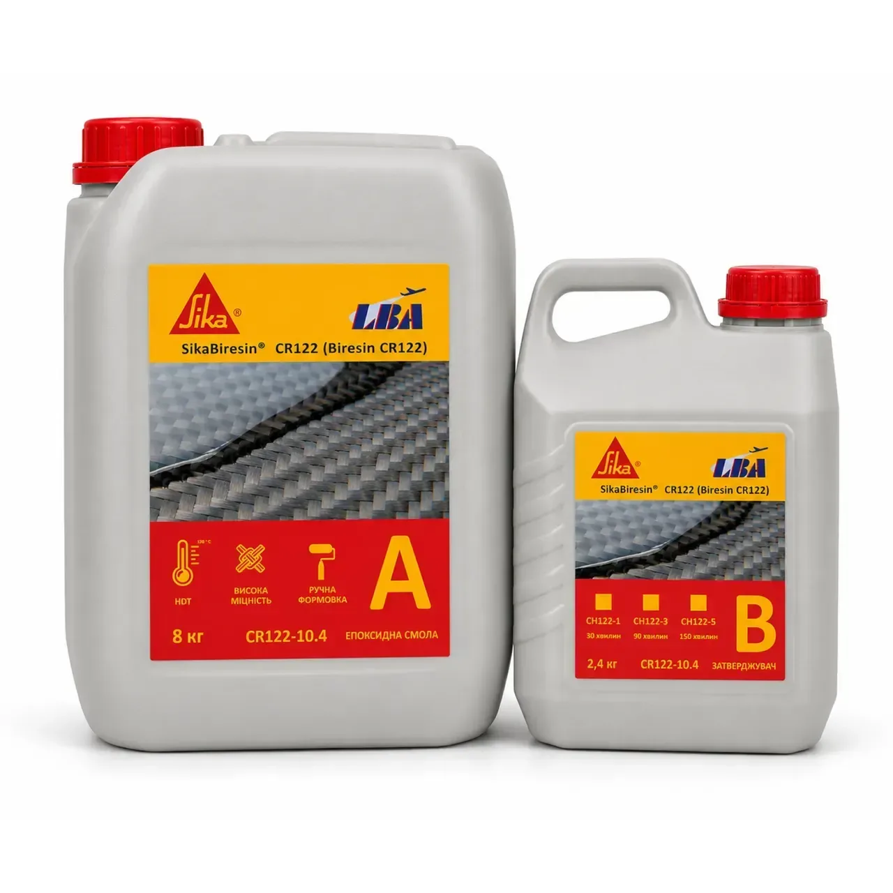 Эпоксидная смола для карбона и композитов 10,4 кг Sika Biresin CR122, комплект (смола + отвердитель) аналог LARIT MGS LR-285 10,4 кг